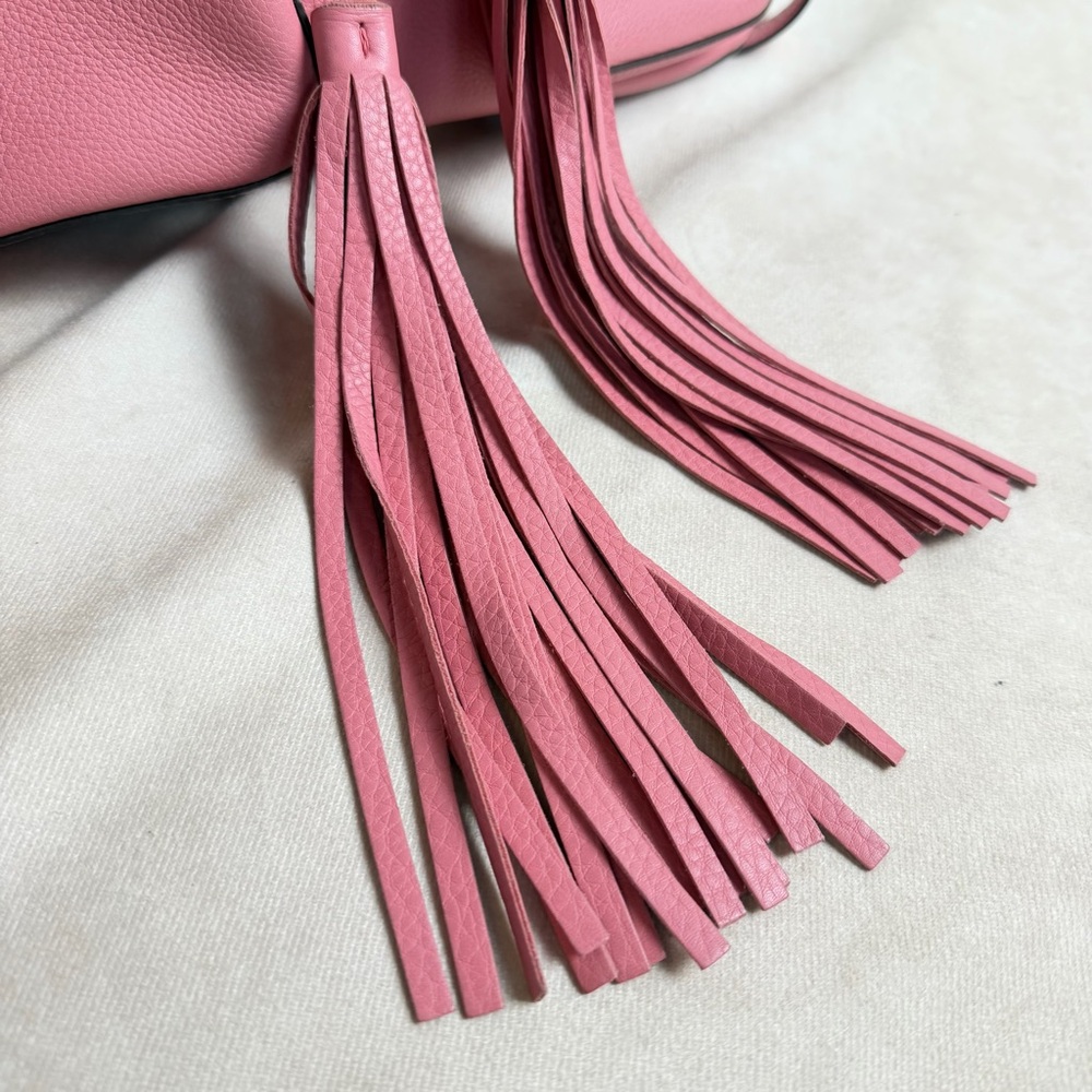 Gucci Pink Leather Bamboo Tassel Backpack | Authentic | Made in Italy - Picture 6 of 17
